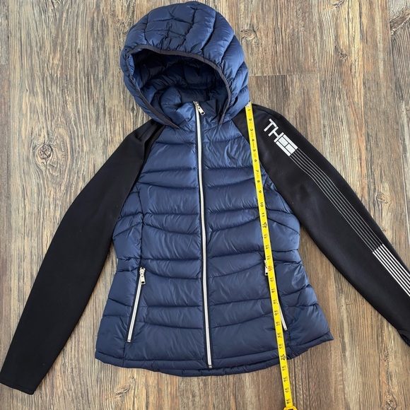 Tommy Hilfiger Packable Down Jacket Womens M Blue Black Full Zip Quilted Puffer - Picture 6 of 12